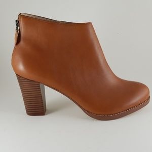LANDS' END Rowe Back-Zip High Heel Booties New